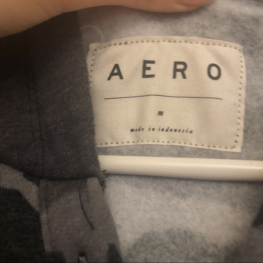 aeropostale tie up cropped camo hoodie - Picture 5 of 5